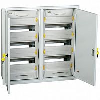 Распределительный шкаф PRO 72 мод., IP31, встраиваемый, сталь, серая дверь |  код. MKM15-V-2X36-31-ZU |  IEK